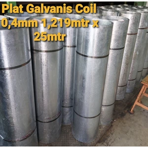 Galvanized Coil Plate 0,4mm  1,219x25mtr